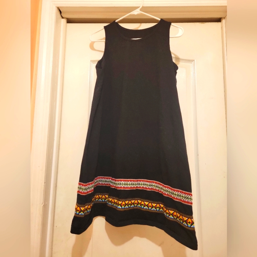 Boho Embroidered Tank Swing dress 👗 😍
